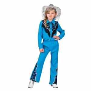 Cowgirl Børnekostume Blå
