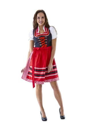 Dirndl Polka Rød