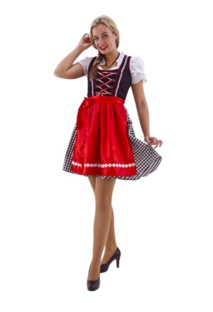 Dirndl Traditionel Rød