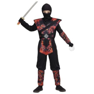 Flamme Ninja Børnekostume