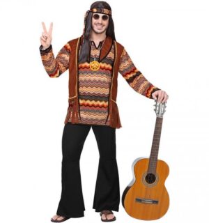 Fredfyldt Hippiemand Kostume