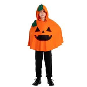 Græskar Poncho Børnekostume