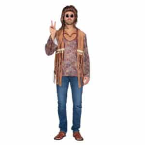 Hippie Paisley Skjorte Kostume Brun