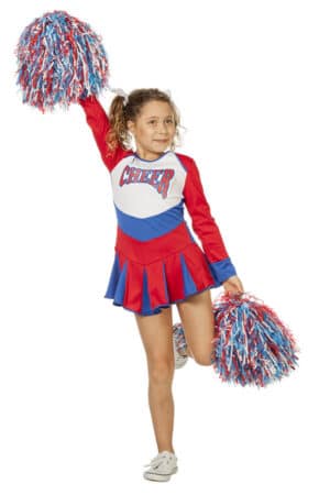 Klassisk Cheerleader Børnekostume