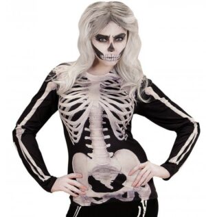 Langærmet Skelet Dame Bluse