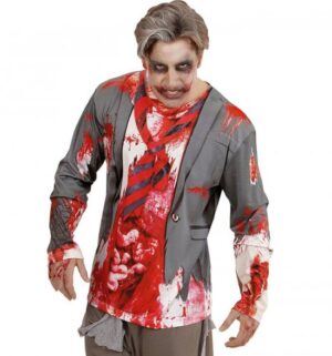 Langærmet Zombie Herre Bluse