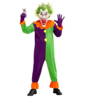 Maskeret Joker Børnekostume