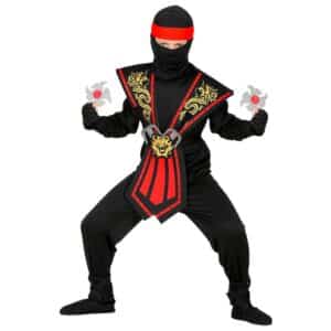 Mortal Ninja Børnekostume Rød