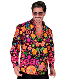 Neon Peace & Love Skjorte