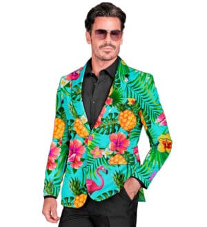 Neon UV Flamingo Jakke Turkis