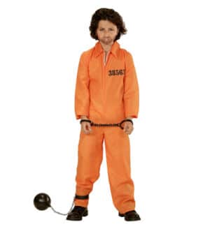 Orange Fangedragt Børnekostume