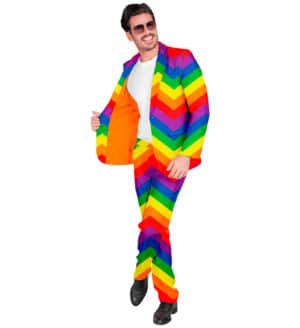 Regnbuestribet Jakkesæt