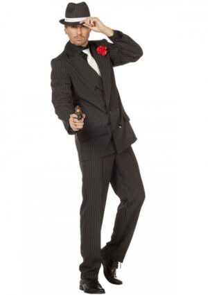 Stribet Gangster Kostume