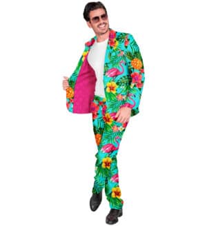 Turkis Flamingo Jakkesæt