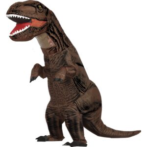 Oppustelig T-Rex Kostume Brun