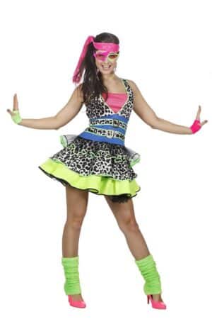 Vild 80'er Pige Kostume