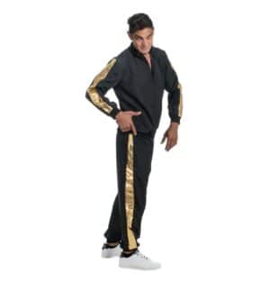 90'er Rapper Kostume Sort/Guld