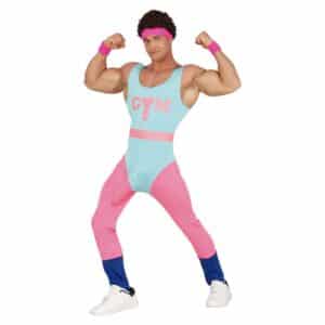 Fræk 80'er Aerobics Kostume