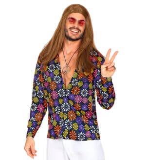 Groovy 70'er Blomster Skjorte