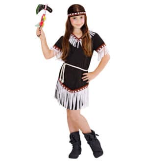 Indianer Krigerprinsesse Børnekostume