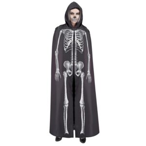 Skelet Kåbe Kostume