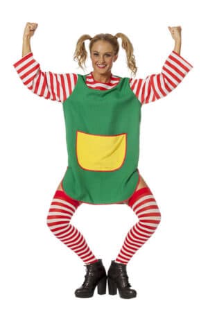 Stærk Pige Kostume