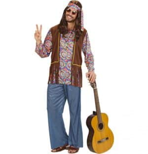 Fredelig Hippiemand Kostume
