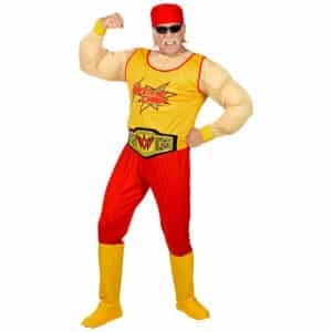 Muskuløs Wrestler Kostume