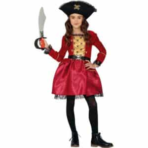 Pirat Børnekostume Rød