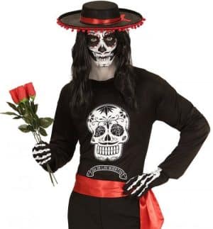 Day of the Dead Skull Bluse