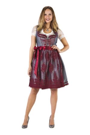 Dirndl Amelia Rød