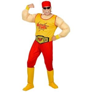 Muskuløs Wrestler Kostume