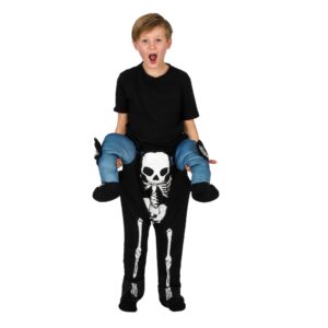 Carry Me Skelet Børnekostume Sort