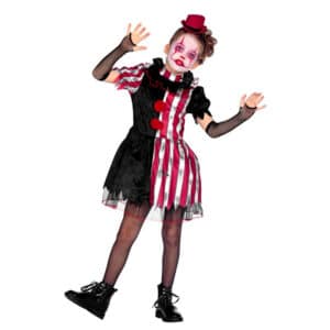 Halloween Klovn Kjole Børnekostume