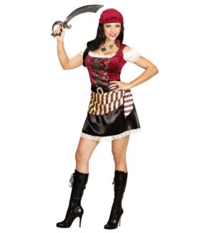 Piratdronning Kostume Rød