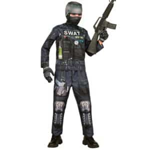 SWAT Børnekostume Sort/Blå