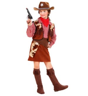 Amerikansk Cowgirl Børnekostume